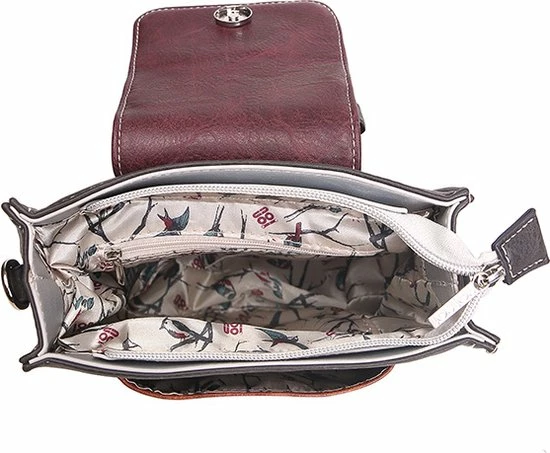 Beste Pirce π Noi-Noi 'Tookie' - Handtas - Schoudertas - Bordeaux / Aqua - Dames - NN-242-01 π 4 Beste Pirce π Noi-Noi 'Tookie' - Handtas - Schoudertas - Bordeaux / Aqua - Dames - NN-242-01 π - Afbeelding 4