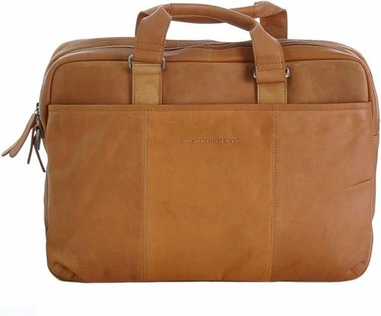 Hete verkoop π Chesterfield Rob Laptoptas 15" Schoudertas Cognac π 6 Hete verkoop π Chesterfield Rob Laptoptas 15" Schoudertas Cognac π - Afbeelding 6