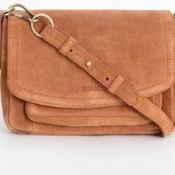 Korting 🤩 Sissy Boy Sissy-Boy - Cognac Suède Schoudertas ❤️ -tassen-dames Verkoop 550x458 6