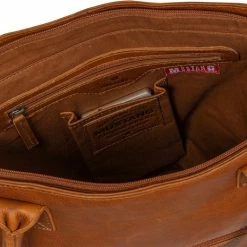 Goedkoopste ✔️ Mustang Memphis - Shopper - Damestas - Leren Tas - Cognac 🛒 -tassen-dames Verkoop 550x465