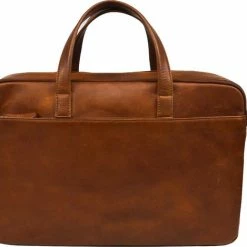 Hete verkoop 🎁 DSTRCT Leren Business Laptoptas - 15.6 Inch Laptopvak Met Rits - Cognac - Luxe Volnerfleder ✨ -tassen-dames Verkoop 550x469 1