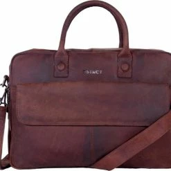 Uitgang π― DSTRCT Wall Street Laptoptas - 17 Inch – Bruin π₯°