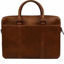 Flash-uitverkoop 🎁 DSTRCT Premium Collection Leren Business Laptoptas - 15,6 Inch Laptopvak Met Rits - Inclusief Onderhouspakket - Cognac 🎉 -tassen-dames Verkoop 550x471 4