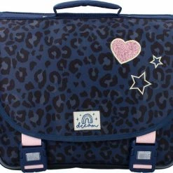 Flash-uitverkoop 🌟 Milky Kiss Forever Stars - Rugzak - Schooltas Meisje - Blauw - Panterprint 🔥
