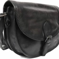 Goedkoopste 👍 Bear Design Kleine Schoudertas / Crossbody Tas Dames - Leer - Cow Lavato - Zwart ✨ -tassen-dames Verkoop 550x475 2