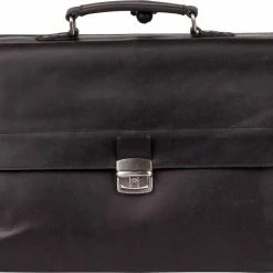 Beste deal 🧨 Burkely Vintage Dean Briefcase 3-Comp - Aktetas - Zwart 💯