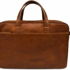 Flash-uitverkoop 🎁 DSTRCT Premium Collection Leren Business Laptoptas - 15,6 Inch Laptopvak Met Rits - Inclusief Onderhouspakket - Cognac 🎉 -tassen-dames Verkoop 550x476 4