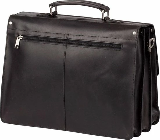 Beste deal 𧨠Burkely Vintage Dean Briefcase 3-Comp - Aktetas - Zwart π― 3 Beste deal 𧨠Burkely Vintage Dean Briefcase 3-Comp - Aktetas - Zwart π― - Afbeelding 3