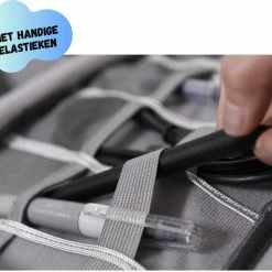 Beste Pirce 👍 Reismonkey Kabel Organiser Tas Deluxe - Travel Bag - Kabel Tas Voor Mannen/Vrouwen - Kabel Organizer - Bagage Organizer - Blauw - Reiscadeau - Cadeau Voor Mannen/vrouwen 🔥 -tassen-dames Verkoop 550x483