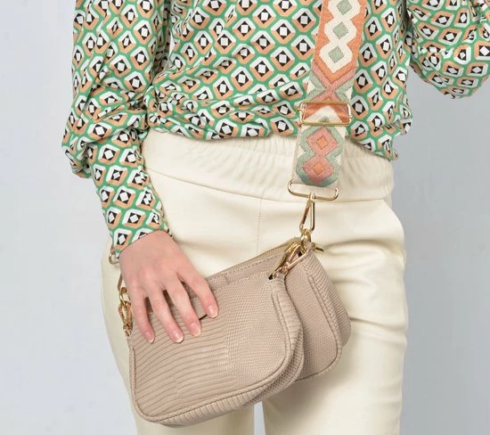 Top 10 β Accessories Junkie Amsterdam Noelia Bagstrap- Schouderband- Tassenriem- Verstelbaar- Tassenhengsel- Cadeau- Nieuwste Trends- Trendy- Polyester- Aztec- 5cm- Beige/oranje/fuchsia/zwart π 3 Top 10 β Accessories Junkie Amsterdam Noelia Bagstrap- Schouderband- Tassenriem- Verstelbaar- Tassenhengsel- Cadeau- Nieuwste Trends- Trendy- Polyester- Aztec- 5cm- Beige/oranje/fuchsia/zwart π - Afbeelding 3