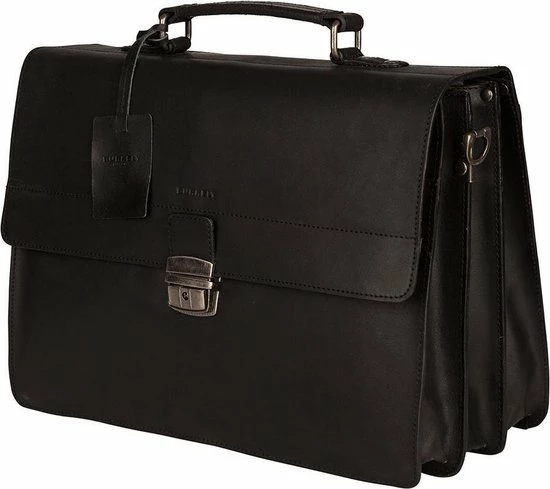 Beste deal 𧨠Burkely Vintage Dean Briefcase 3-Comp - Aktetas - Zwart π― 2 Beste deal 𧨠Burkely Vintage Dean Briefcase 3-Comp - Aktetas - Zwart π― - Afbeelding 2