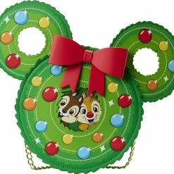 Groothandel 🥰 Disney Loungefly Crossbody Bag Knabbel & Babbel Kerstkrans ⌛