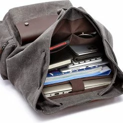 Top 10 ✨ Veran Rugzak - Vintage - Retro - 26 Liter - Laptop - School - Unisex - Bruin - Koffie ✔️ -tassen-dames Verkoop 550x494 5