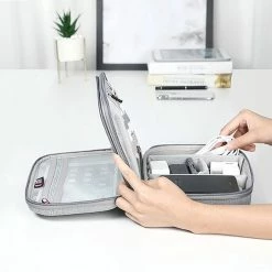 Kopen ⌛ Bubm Draagbare Kabel Tas, Digitale Usb Gadget Organizer Draden Charger Cosmetische Rits Zak Power Ipad Pouch Smartphone Laptop & Macbook Oplader Koffer Case Hoesje ✨ -tassen-dames Verkoop 550x499 5