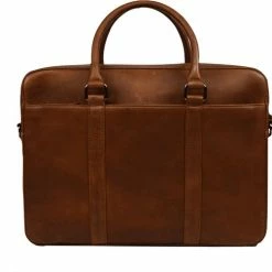 Flash-uitverkoop 🎁 DSTRCT Premium Collection Leren Business Laptoptas - 15,6 Inch Laptopvak Met Rits - Inclusief Onderhouspakket - Cognac 🎉 -tassen-dames Verkoop 550x502 7