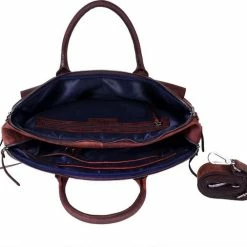 Uitgang 💯 DSTRCT Wall Street Laptoptas - 17 Inch – Bruin 🥰 -tassen-dames Verkoop 550x506 9