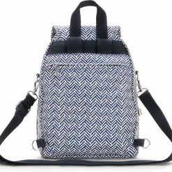 Beste Verkoop 🥰 Kipling FIREFLY UP Dames Rugzak - Urban Chevron 🎁 -tassen-dames Verkoop 550x508 6