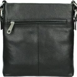 Aanbiedingen 🔔 Gigi Fratelli Kleine Schoudertas / Crossbody Tas Dames - Leer - Romance - Zwart ⌛ -tassen-dames Verkoop 550x509 1