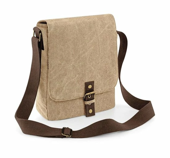 Groothandel π Quadra Vintage Canvas IPad™/Tablet Tas Sahara π 3 Groothandel π Quadra Vintage Canvas IPad™/Tablet Tas Sahara π - Afbeelding 3