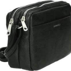 Coupon 🛒 Gigi Fratelli Kleine Schoudertas / Crossbody Tas Dames - Leer - Romance - Zwart 😍 -tassen-dames Verkoop 550x511 3