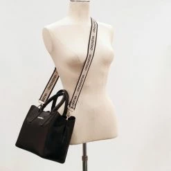 Goedkoopste 💯 Valentino Bags Valentino Medium Schoudertas / Crossbody Tas Dames - Cous - Zwart 🔔 -tassen-dames Verkoop 550x517