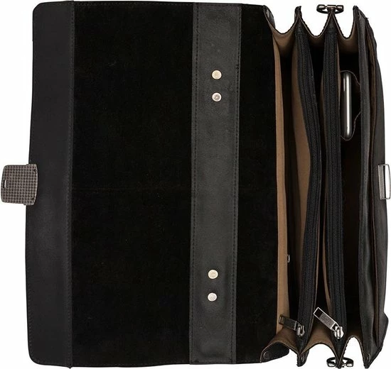 Beste deal 𧨠Burkely Vintage Dean Briefcase 3-Comp - Aktetas - Zwart π― 12 Beste deal 𧨠Burkely Vintage Dean Briefcase 3-Comp - Aktetas - Zwart π― - Afbeelding 12