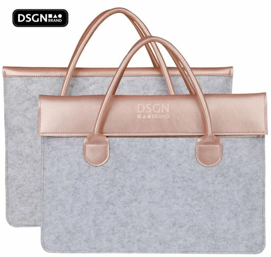 Flash-uitverkoop 🥰 Laptoptas Soft Sleeve Vilt 13 14 Inch - DSGN BRAND® CLSSC134 - Grijs Roze - Apple MacBook Air Pro Laptop Sleeve Case Hoes - Leer 🎉 9 Flash-uitverkoop 🥰 Laptoptas Soft Sleeve Vilt 13 14 Inch - DSGN BRAND® CLSSC134 - Grijs Roze - Apple MacBook Air Pro Laptop Sleeve Case Hoes - Leer 🎉 - Afbeelding 9