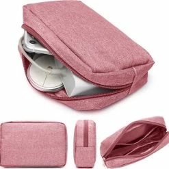 Goedkoopste 🔔 Premium Commerce Kabel Organizer Tas - Etui - Opbergtas Voor Elektronica En Accessoires - Kabels - Roze 🌟 -tassen-dames Verkoop 550x526