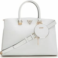 Top 10 ✨ GUESS Alexie Dames Crossbody TasHandtas Kunstleer - Wit 🌟