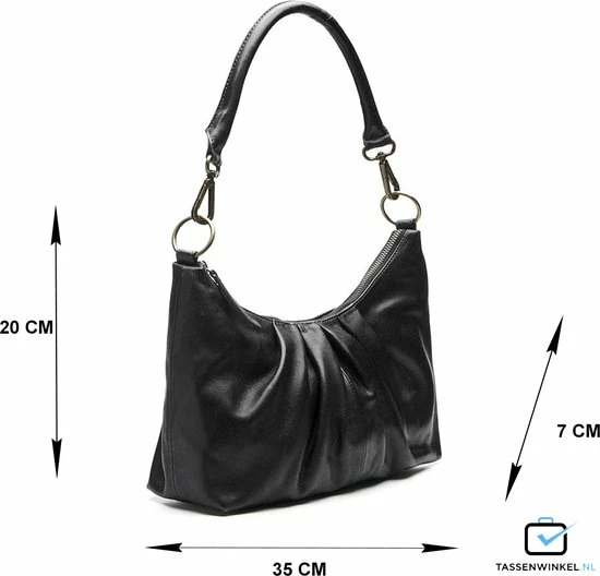 Promo π€© Chabo Bags & More Dali Fashion - Chabo Bags - Schoudertas - Handtas - Leer- Black 𧨠10 Promo π€© Chabo Bags & More Dali Fashion - Chabo Bags - Schoudertas - Handtas - Leer- Black 𧨠- Afbeelding 10