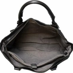 Uitgang 🔔 Arrigo Zwarte Dames Tas Of Schoudertas Van Gevlochten Leer - Handvatten En Een Lang Hengsel - Grote Lederen Tas ✔️ -tassen-dames Verkoop 550x530 3