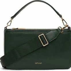 Promo ❤️ Matt & Natt Fenne Loom Crossybody Tas - Groen 🧨