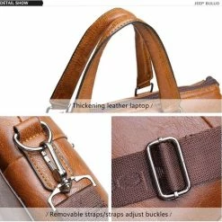 Korting 🤩 Jeep Buluo Laptoptas 13.3 Inch - Leer - Black ✨ -tassen-dames Verkoop 550x536 2
