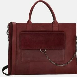 Beste deal 🧨 Micmacbags Mendoza Laptoptas 15,6 Inch (38 Cm) - Bordeaux Rood ✔️ -tassen-dames Verkoop 550x536 6