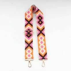 Top 10 ⭐ Accessories Junkie Amsterdam Noelia Bagstrap- Schouderband- Tassenriem- Verstelbaar- Tassenhengsel- Cadeau- Nieuwste Trends- Trendy- Polyester- Aztec- 5cm- Beige/oranje/fuchsia/zwart 😉