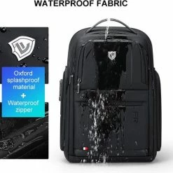 Goedkoopste 🎉 FENRUIEN Bange Rugtas - 15,6 Inch - Laptop Rugzak - USB-aansluiting - TSA Slot - Waterafstotend - Zwart - Incl. Smart Thermosfles 🎉 -tassen-dames Verkoop 550x537 4