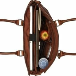 Flash-uitverkoop ❤️ Burkely Antique Avery Unisex Schoudertas 15,6'' Laptoptas - Cognac 🎁 -tassen-dames Verkoop 550x539 2