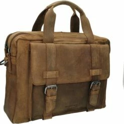 Promo 🔥 Spikes & Sparrow Laptoptas / Werktas / Aktetas - Bronco - 15.4 Inch - Leer - Cognac 😀 -tassen-dames Verkoop 550x540 12