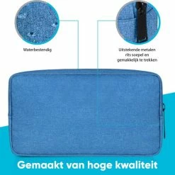 Begroting 😉 Premium Commerce Kabel Organizer Tas - Etui - Opbergtas Voor Elektronica En Accessoires - Kabels - Blauw ✔️ -tassen-dames Verkoop 550x540 9