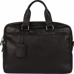 Gloednieuw ✨ Burkely Antique Avery Unisex Laptoptas 15,6'' - Zwart 🎁