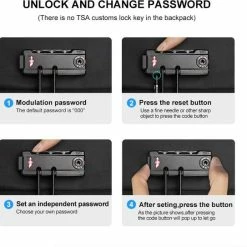 Goedkoopste 🎉 FENRUIEN Bange Rugtas - 15,6 Inch - Laptop Rugzak - USB-aansluiting - TSA Slot - Waterafstotend - Zwart - Incl. Smart Thermosfles 🎉 -tassen-dames Verkoop 550x543 1