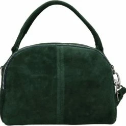 Beste Verkoop ❤️ Shabbies Amsterdam Shabbies Medium Schoudertas / Crossbody Tas Dames - Leer - Waxed Suède - Groen 🔥 -tassen-dames Verkoop 550x544 2