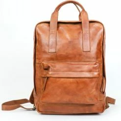 Beste Pirce π― Bear Design Maja Leren Rugzak - Cognac β