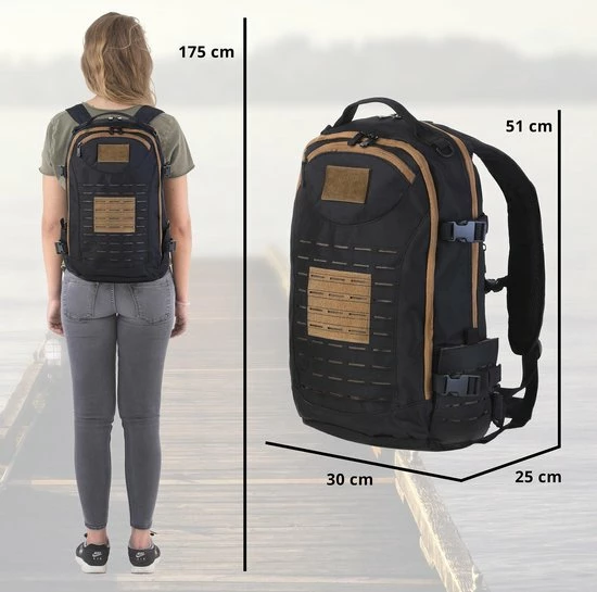 Korting β€οΈ MacGyver Tactical Laptop Rugtas Met 15 Inch Laptopvak | 27 Liter Rugzak Met Vele Details | Oersterk π 11 Korting β€οΈ MacGyver Tactical Laptop Rugtas Met 15 Inch Laptopvak | 27 Liter Rugzak Met Vele Details | Oersterk π - Afbeelding 11