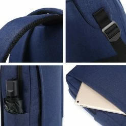 Goedkoop 🥰 ZILOU® Rugzak - 16 Inch USB Laptop Rugtas - 25L - Waterafstotend - Blauw 👍 -tassen-dames Verkoop 550x546 1