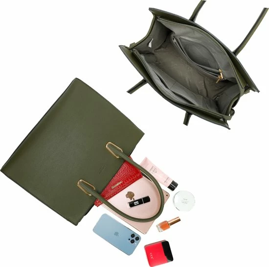 Coupon π Merkloos Gallantry - Dames Tas Shopper - Handtas - Schooltas - Werktas - Geschikt Voor A4 - D. Green π€© 4 Coupon π Merkloos Gallantry - Dames Tas Shopper - Handtas - Schooltas - Werktas - Geschikt Voor A4 - D. Green π€© - Afbeelding 4