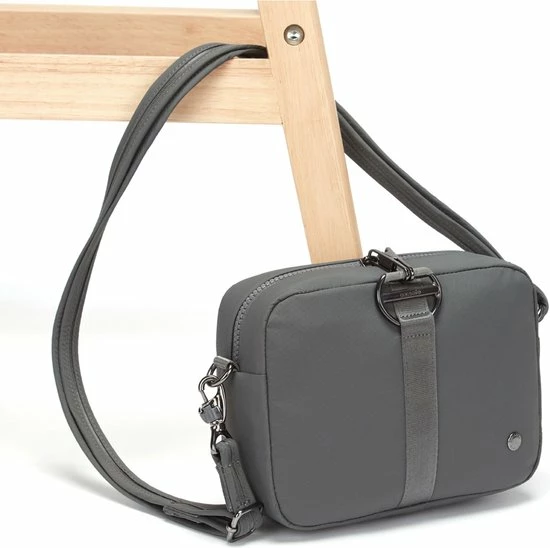 Groothandel π₯ PACSAFE Citysafe CX Square Crossbody ECONYL - Anti Diefstal Schoudertas - 3,2 L - Grijs (Storm) π€© 6 Groothandel π₯ PACSAFE Citysafe CX Square Crossbody ECONYL - Anti Diefstal Schoudertas - 3,2 L - Grijs (Storm) π€© - Afbeelding 6
