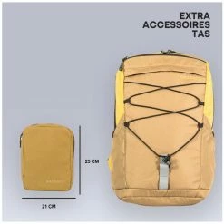 Hete verkoop 🎁 BAKBAGS Stockholm Sport Rugzak Met Laptop Vak En Regenhoes - 25 Liter Inhoud - Geschikt Voor 13 Tm 17 Inch Laptops - Praktisch & Stijlvol Met 10 Vakken En Incl. Accessoires - Duurzaam & Gerecycled Materiaal - Geel-Zwart 🥰 -tassen-dames Verkoop 550x549 1