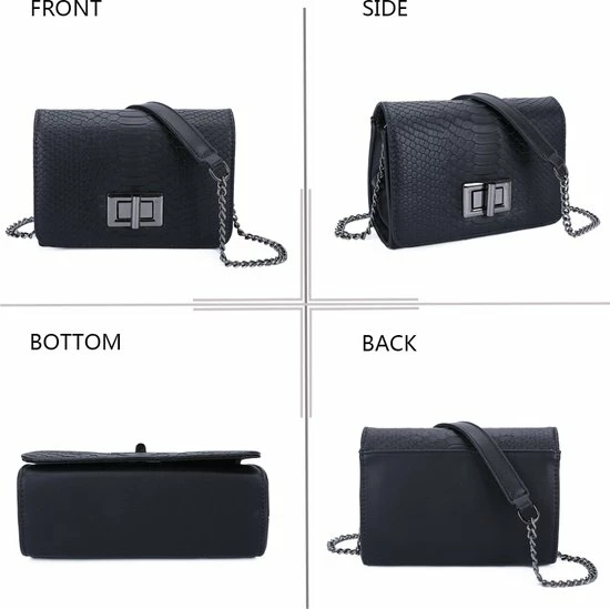 Beste Pirce π Merkloos Gallantry - Crossbody Tas - Clutch - Avondtas - Black π 5 Beste Pirce π Merkloos Gallantry - Crossbody Tas - Clutch - Avondtas - Black π - Afbeelding 5