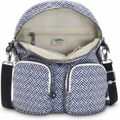 Beste Verkoop 🥰 Kipling FIREFLY UP Dames Rugzak - Urban Chevron 🎁 -tassen-dames Verkoop 550x549 30